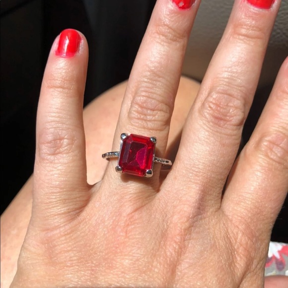 Size 9 Ruby Red Ring Brand New - Picture 3 of 6